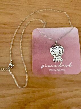 Disney Floating Head in Haunted Mansion Silver Pendant Necklace